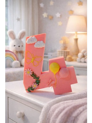 Bebek Odası Dekoratif 4 Yaş– Balon , Bulut, Papatya Figürlü 3D Tasarım