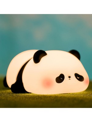 Blue Apple Dokunmatik Silikon Panda Gece Lambası / BA-CL17