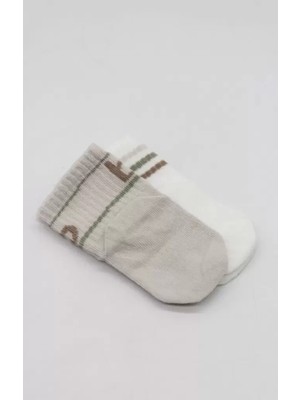 Gray Line Gry Penye Kaymaz Soket Çorap 2li 10144 Taş Ekru Nel1