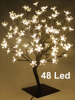 Blue Apple Dekoratif Kiraz Ağacı Masaüstü USB LED Lamba / BA-CL16