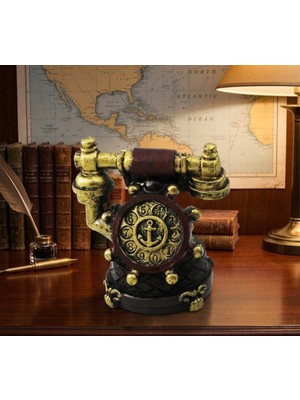 Melys Ankesör Telefon Vintage Dekoratif Biblo Renkli ( Reçine ) 1 Adet