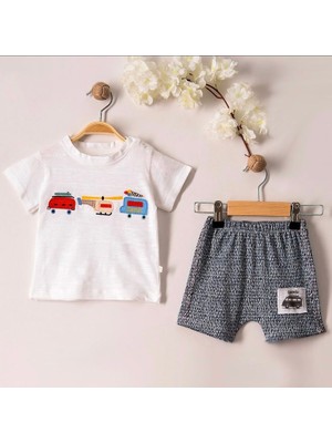 Carmin Baby Nakışlı Baskılı Bebek Takımı