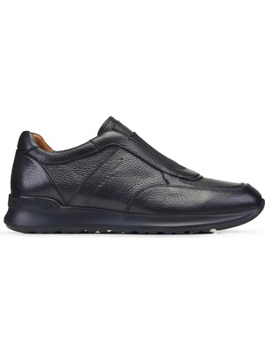 Nevzat Onay Siyah Bağcıksız Sneaker Erkek Ayakkabı