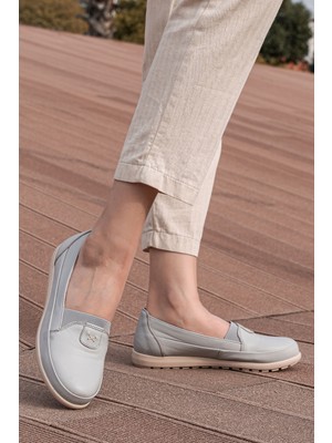 Panorama Rahat Taban Içi Dışı Deri Kadın Günlük Babet