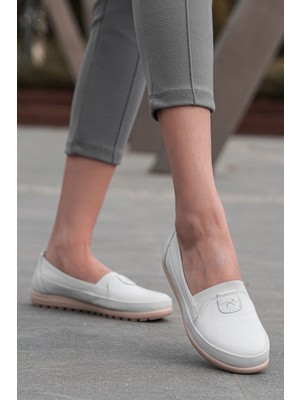 Panorama Rahat Taban Içi Dışı Deri Kadın Günlük Babet