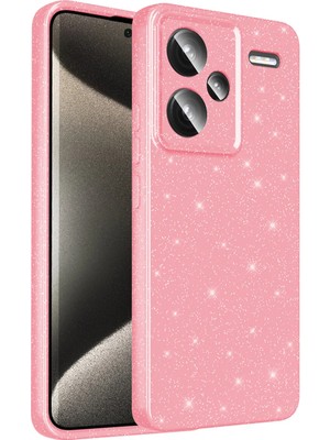 Ummeslem Xiaomi Redmi Note 13 Pro Plus 5g Için Uyumlu Kılıf Kapak Kamera Korumalı Simli Lüks Koton