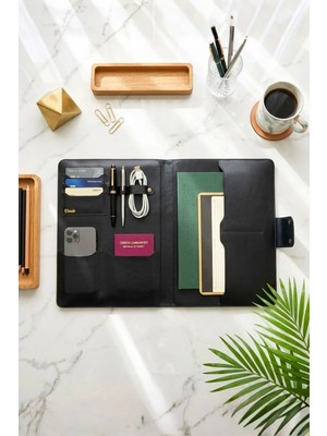 Vardo Ingrid 34x24,5 cm Macbook Air/Pro 13-14 Inç, Ipad Organizer Notebook & Evrak & Tablet Çantası