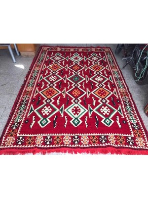 Coton Anadolu Şark Köşesi Halısı Otantik Kilim Desenli, Doğal Dokulu,dayanıklı Salon ,balkon, Teras Halısı 150X260 cm