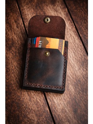 08dericraft Yeni Trend Cüzdan Modeli Hakiki Deri El Yapımı