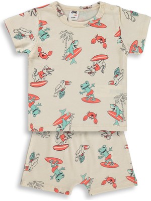 Civil Baby Surf Empirmeli 6-18 Ay Takım - Bej
