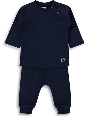 Civil Baby Yıldız Nakışlı 3-18 Ay Takım - Lacivert