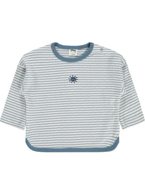 Civil Baby Çizgili 3-18 Ay Sweatshirt - Ekru