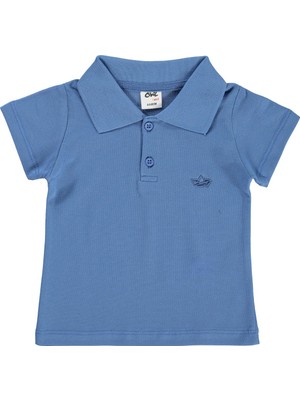 Civil Baby Yelken Baskılı 6-18 Ay Tişört - Mavi