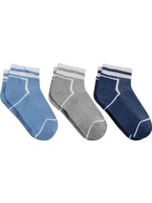 Civil Boys Basic t Derbili 3'lü 2-12 Yaş Erkek Çocuk Patik Çorap - Standart