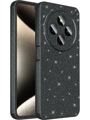Ummeslem Xiaomi Redmi 14C 4g Cep Telefonu Için Uyumlu Kılıf Kapak Kamera Korumalı Simli Lüks Koton