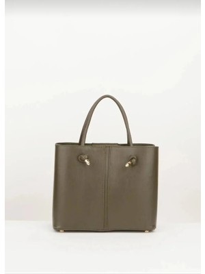 Özüm Çanta Kadın 3 Bölmeli Uzun Askı Kol ve Omuz Çantası Haki