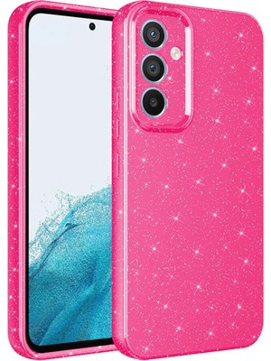 Ahlttiba Samsung Galaxy A05S Kılıf Kamera Korumalı Simli Lüks Cep Telefonu Için Uyumlu Kapak Koton Kapak