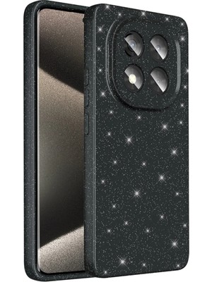 Ahlttiba Xiaomi Redmi Note 14 Pro 5g Cep Telefonu Için Uyumlu Kılıf Kapak Kamera Korumalı Simli Lüks Koton
