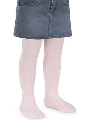 Civil Girls Basic Düz Havlu 2-12 Yaş Kız Külotlu Çorap - Pembe