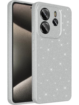 Ahlttiba Xiaomi Redmi Note 14 Cep Telefonu Için Uyumlu Kılıf Kapak Kamera Korumalı Simli Lüks Koton