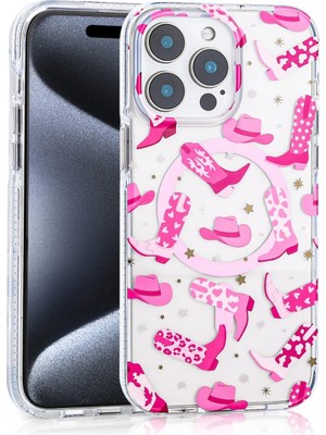 Ummeslem Apple iPhone 16 Pro Max Için Uyumlu Kılıf Magsafe Kablosuz Şarj Özellikli Destekli Stilo Kapak