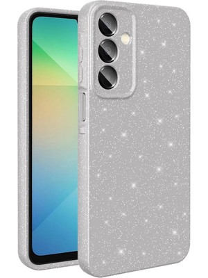 Ahlttiba Samsung Galaxy A16 Cep Telefonu Için Uyumlu Kılıf Kapak Kamera Korumalı Simli Lüks Koton