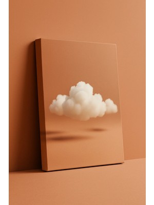 Kanvaspera Bulut Peyzajı - Kanvas Tablo - Kaliteli Vinil Kumaş, Doğal Ahşap Şase ile Çağdaş Duvar Dekorasyonu