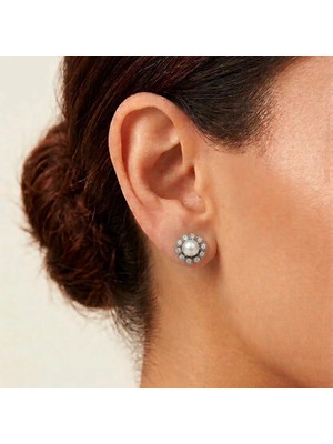 Pigado 925 Ayar Gümüş Otantik Çiçek Model Kadın Küpe