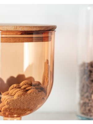 Madame Coco Marion Ahşap Kapaklı Saklama Kabı 900ml