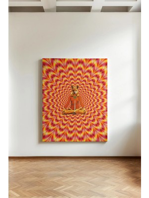 Kanvaspera Büyüleyici Tilki - Kanvas Tablo - Yanılsama Efektli, Renkli Ruhsal Sanat Dekoru