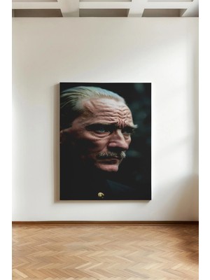 Kanvaspera Mustafa Kemal Atatürk, Mavi Gözler - Kanvas Tablo