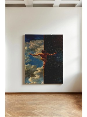 Kanvaspera Bulutlar ve Yıldızlar Ortasında - Kanvas Tablo