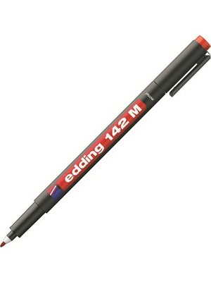 Edding 142M Kırmızı Asetat Kalemi 1 mm Uç Kalınlığı ile Uzun Süreli Kullanım İçin