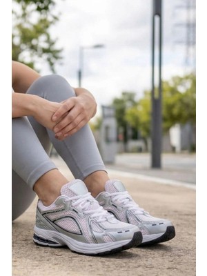 In Step Glow Retro Unisex Antrenman ve Yürüyüş Ayakkabısı - Beyaz