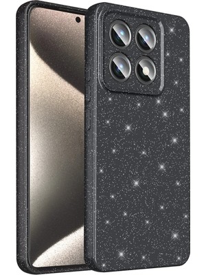 Ahlttiba Xiaomi 14T Cep Telefonu Için Uyumlu Kılıf Kapak Kamera Korumalı Simli Lüks Koton