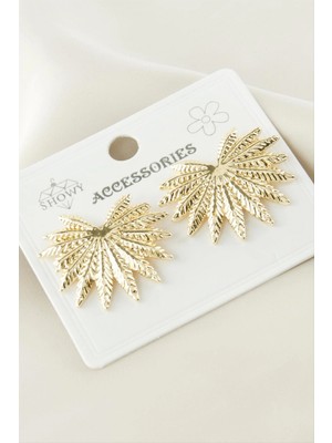 Marsilyan Yaprak Metal Küpe