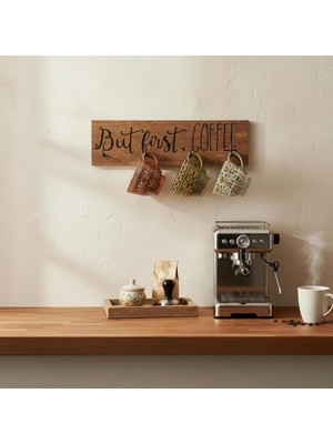 PostOtto Design Studio Ahşap Kahve Fincanı - Kupası Askısı -Rafı