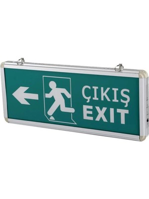 Cata 9170 Ledli Exit Çıkış Armatürü 3 Saat Akülü