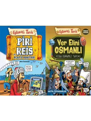 Eğlenceli Bilgi Yayınları Piri Reis ve Acayip Haritası ve Ver Elini Osmanlı - Kısa Osmanlı Tarihi (Metin Özdamarlar)