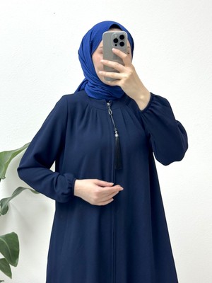 Modamorfo Fermuarı Püskül Detaylı Vatkalı Kap -Laci