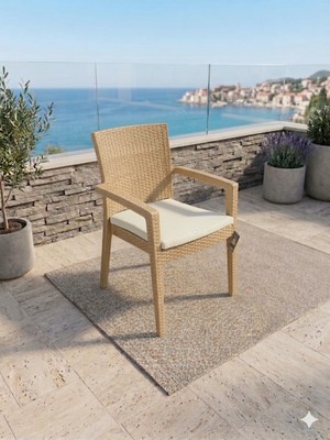 Novussi Paris Rattan Koltuk Minderli 4'lü Paket