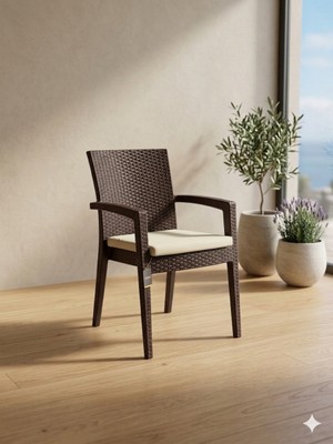 Novussi Paris Rattan Koltuk Minderli 4'lü Paket