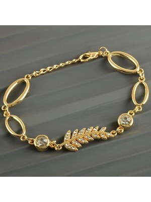 Marsilyan Yaprak Taşlı Trend Bileklik