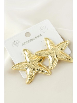 Marsilyan Deniz Yıldızı Metal Küpe