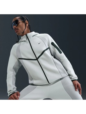 Nike Tech Fleece Pro Windrunner Fz Jacket Erkek Gri Sweatshirt-Sportxstore
