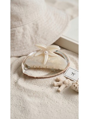 Lotus Luxury Deniz Yıldızı Figürlü Kemik Mandal Toka