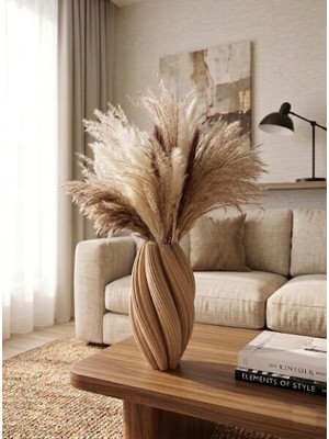 Layer One Spiral Form Dekoratif Vazo