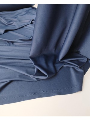 Kumaş Parça Lacivert Renkte Astarlık Jarse Kumaş En: 150CM