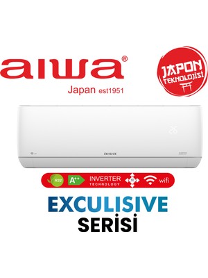 Aiwa Exclusive Serisi Inverter Duvar Tipi Split Klima – Wifi, 4d Hava Akışı, Sessiz, Enerji Tasarruflu