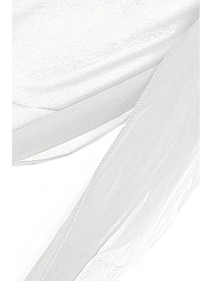 Pileli Store Kadın Siyah Beyaz Transparan Belden Bağlamalı Pareo 2'li